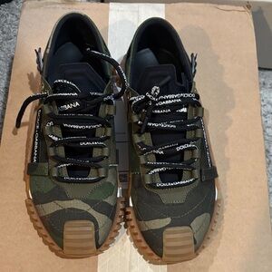 Dolce & Gabbana Women’s Camouflage Sneakers with Black Accents